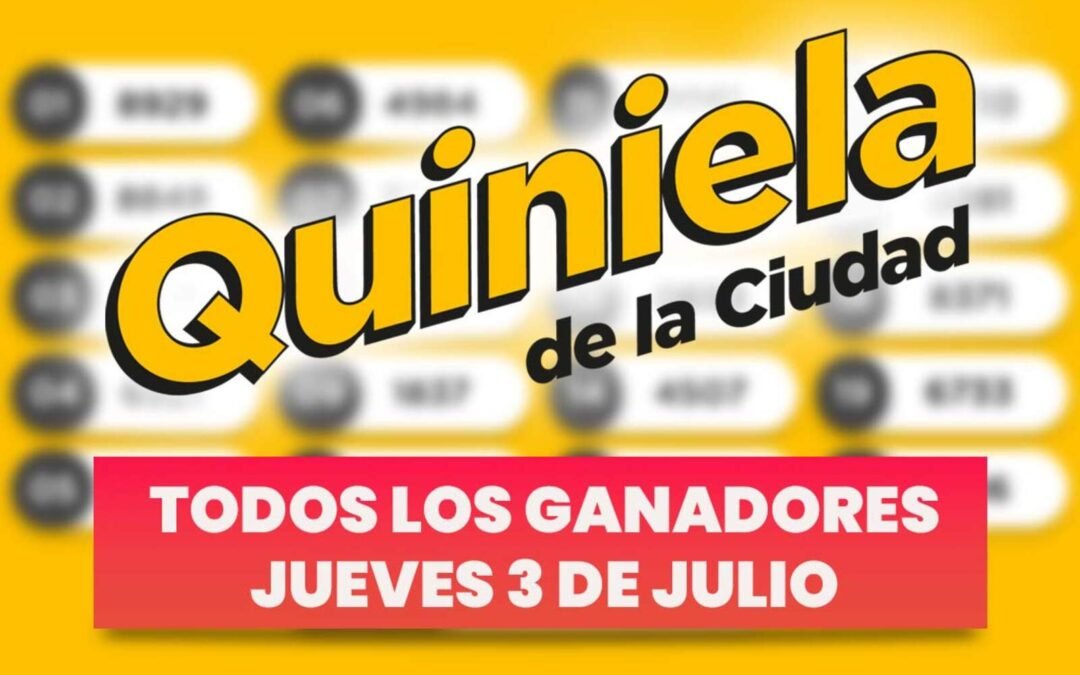 Quiniela Nacional: todos los números ganadores del jueves 3 de julio