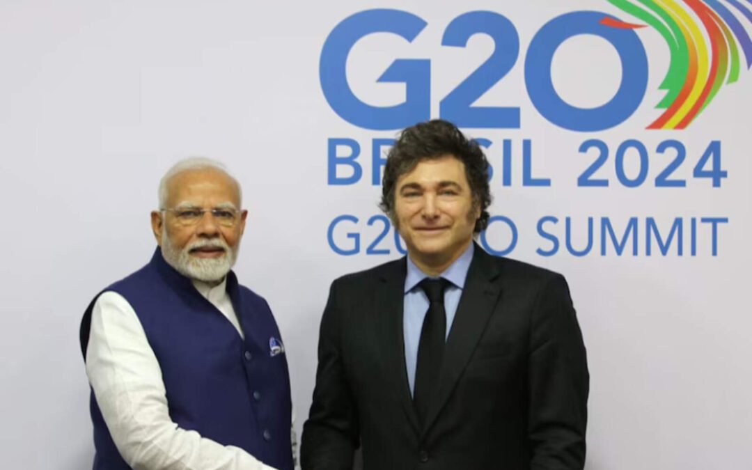 Milei se reúne con Modi: buscan profundizar la cooperación en litio, energía y agro