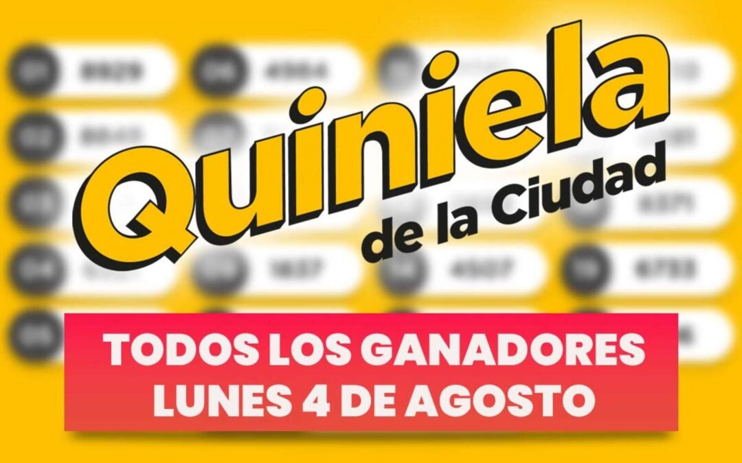 Quiniela Nacional: todos los números ganadores del lunes 4 de agosto