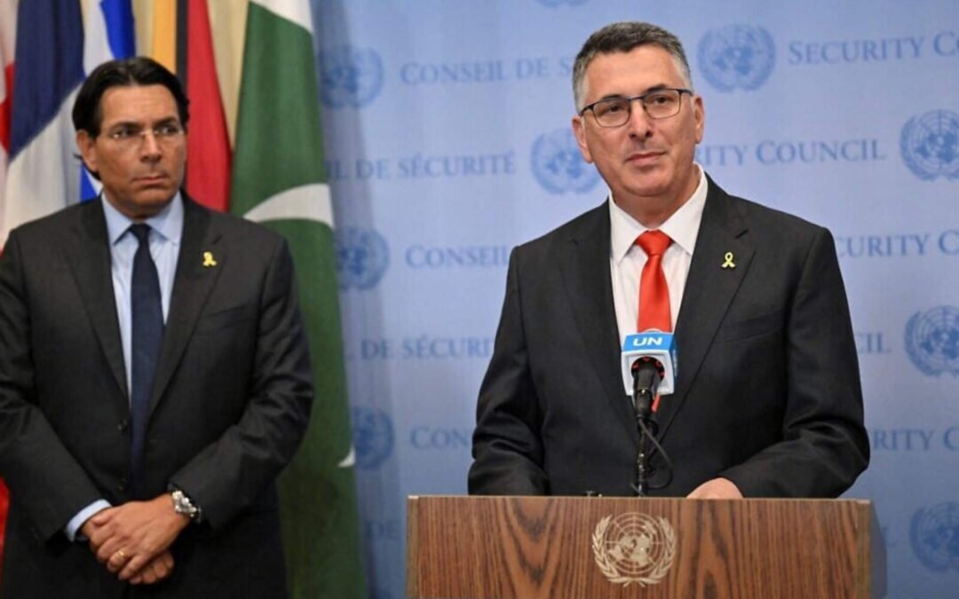 Sa’ar en la ONU: ‘Respaldar un Estado palestino es sabotear la liberación de rehenes’