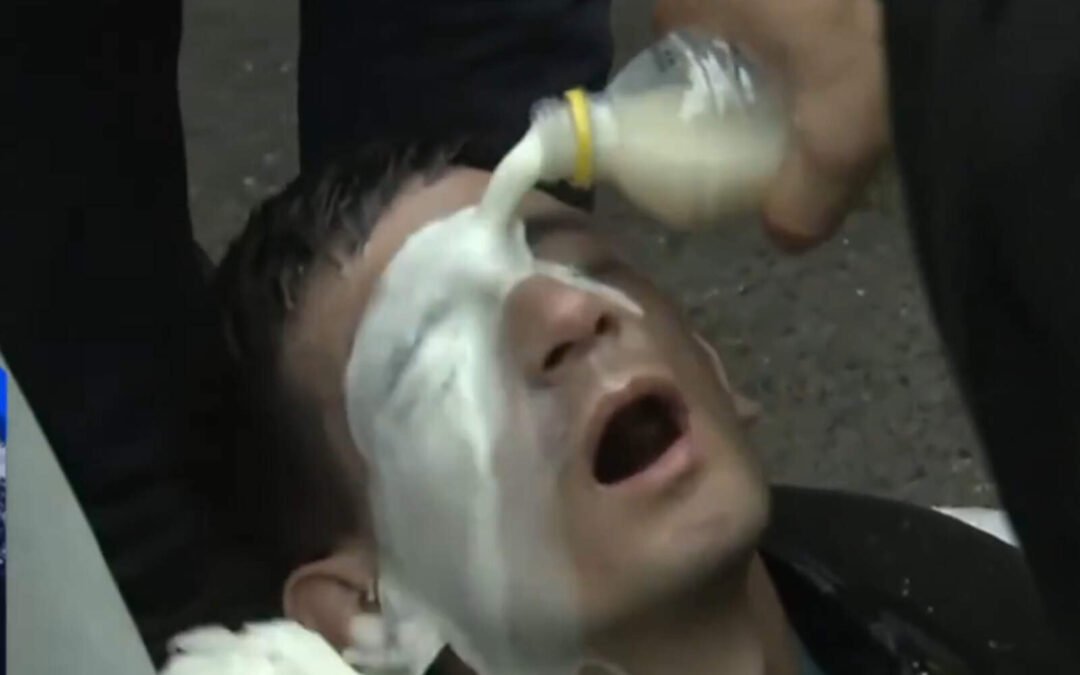 Disturbios en el Congreso: Salió el camión hidrante y ya hay kirchneristas lecheados