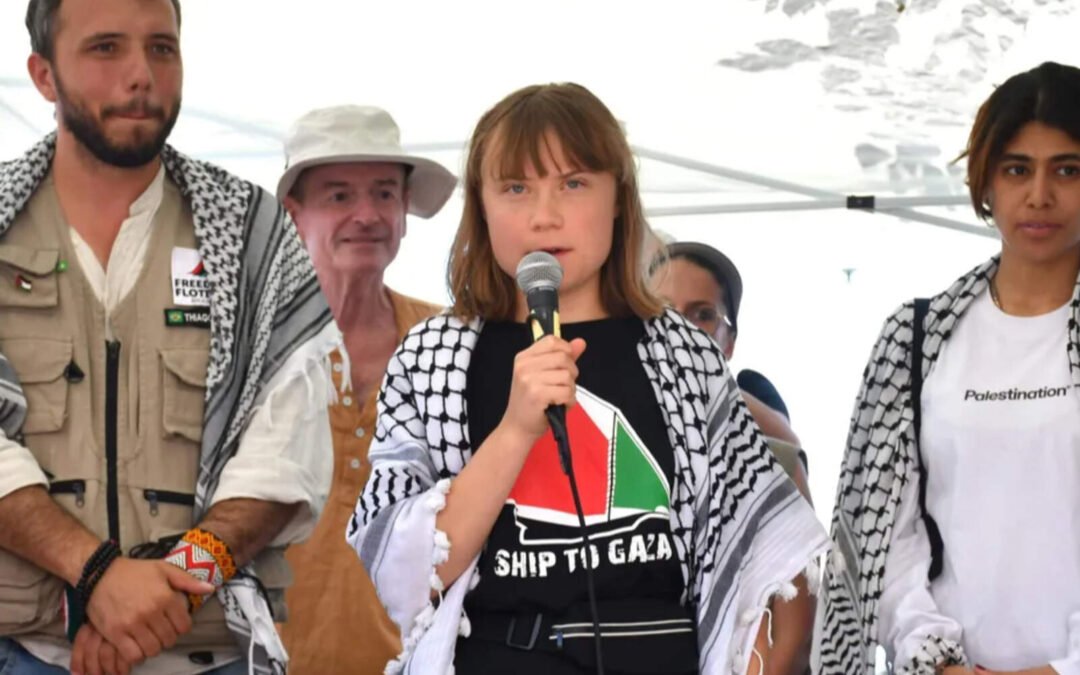 Greta Thunberg viajará nuevamente a Gaza con decenas de barcos para apoyar a Hamás