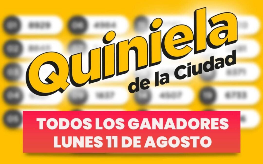 Quiniela Nacional: todos los números ganadores del lunes 11 de agosto