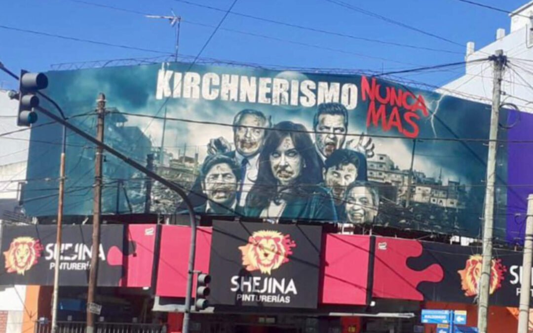 Militantes K amenazaron a un hombre en Tres de Febrero por el cartel de NUNCA MÁS