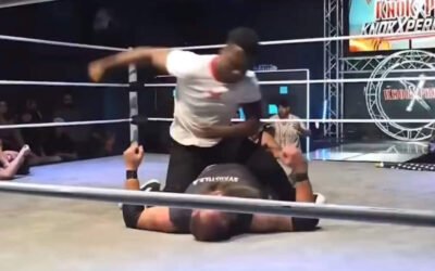 Escándalo en la lucha libre: el hijo de Rampage Jackson dejó hospitalizado a un rival