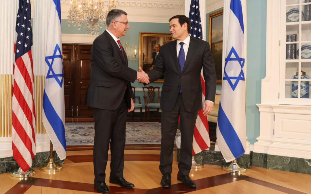 Gideon Sa’ar tras reunirse con Rubio Washington: “No habrá un Estado palestino”