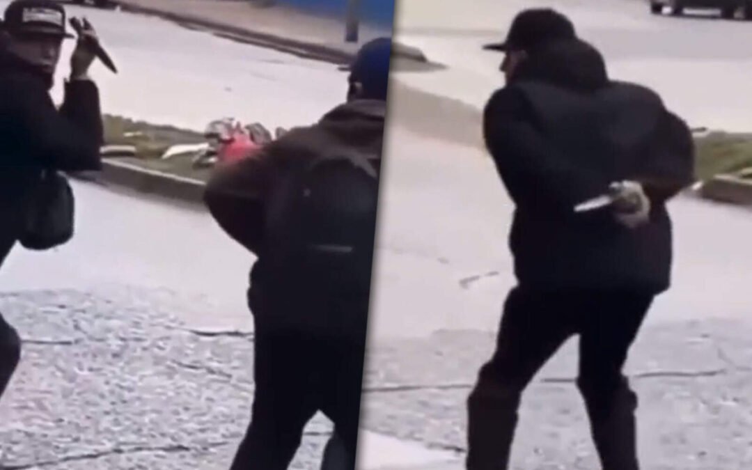 Video: brutal duelo tumbero a facazos en La Matanza