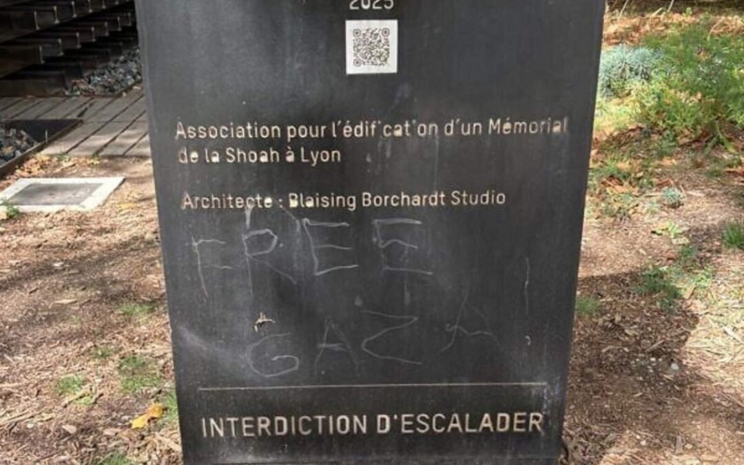 Vandalizaron un monumento a las víctimas del Holocausto en Lyon