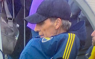 La triste imagen de Russo que generó polémica en el partido de Boca contra Aldosivi