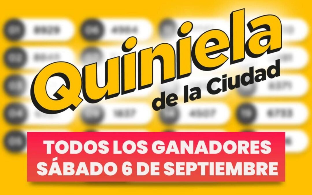 Quiniela Nacional: todos los números ganadores del sábado 6 de septiembre