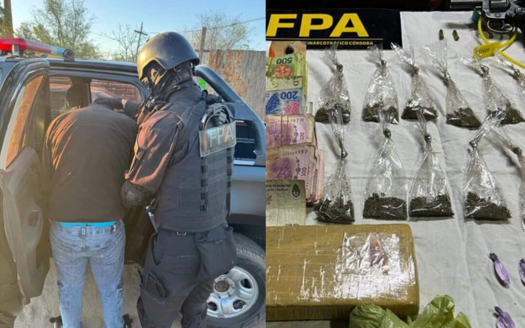 Córdoba: desbaratan banda narco en Villa Los Galpones con 3 mil dosis y armas