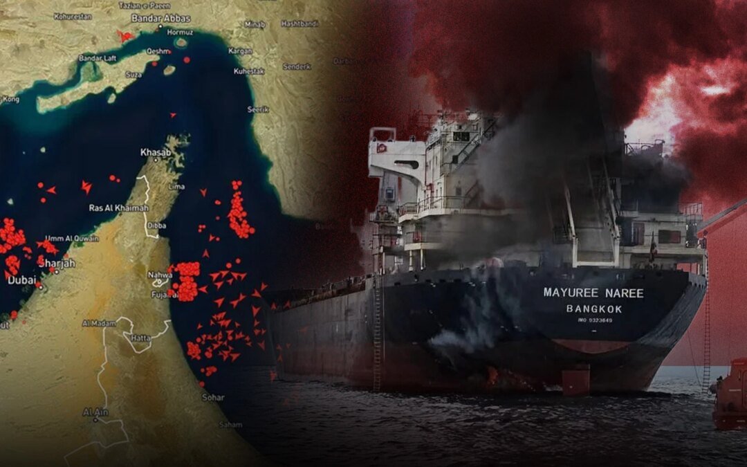 Irán destruyó un buque tailandés en el Estrecho de Ormuz y se elevan las tensiones en Medio Oriente