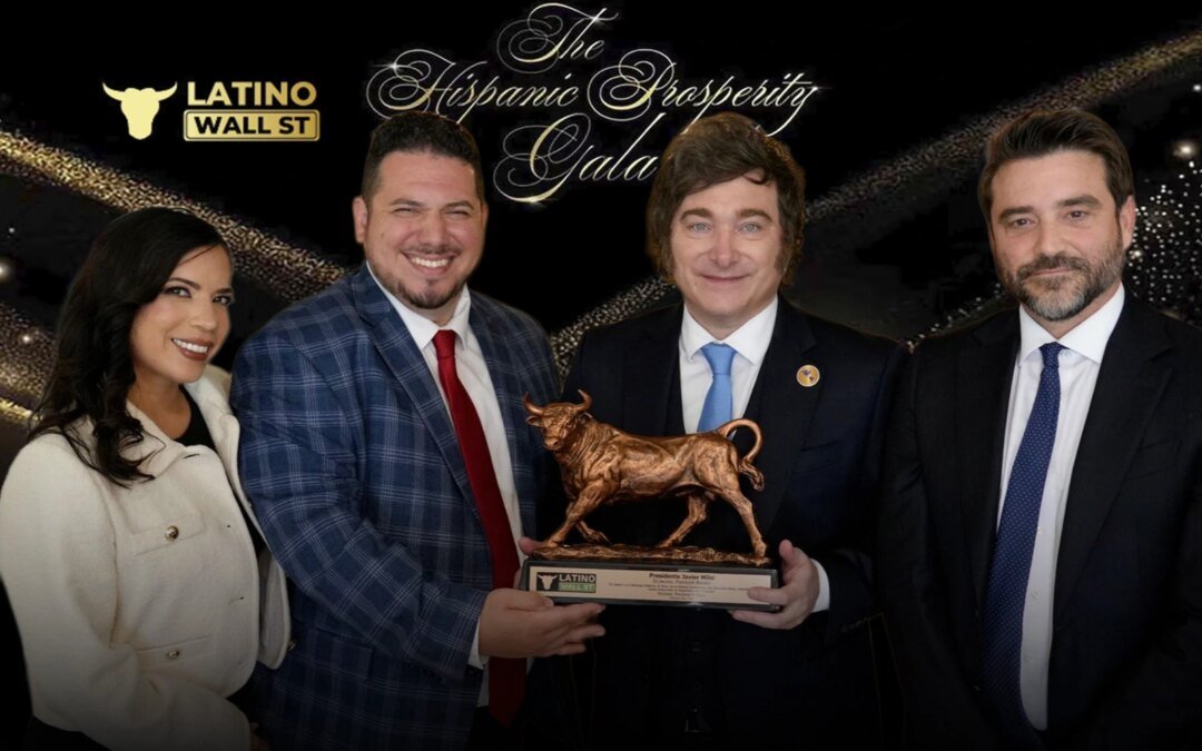 Milei recibió el “Premio a la Libertad Económica” de la Hispanic Prosperity Gala