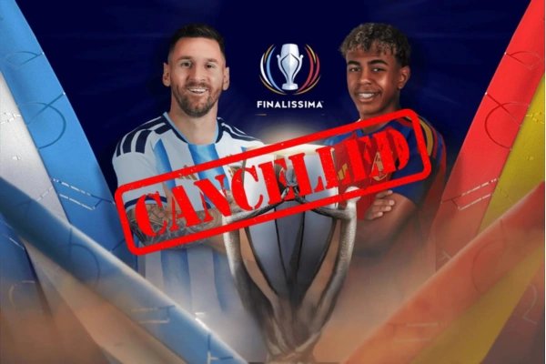 Es oficial: la Finalissima entre Argentina y España fue cancelada