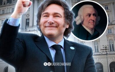 El presidente Javier Milei encabezó un gran homenaje al economista Adam Smith en el Palacio Libertad