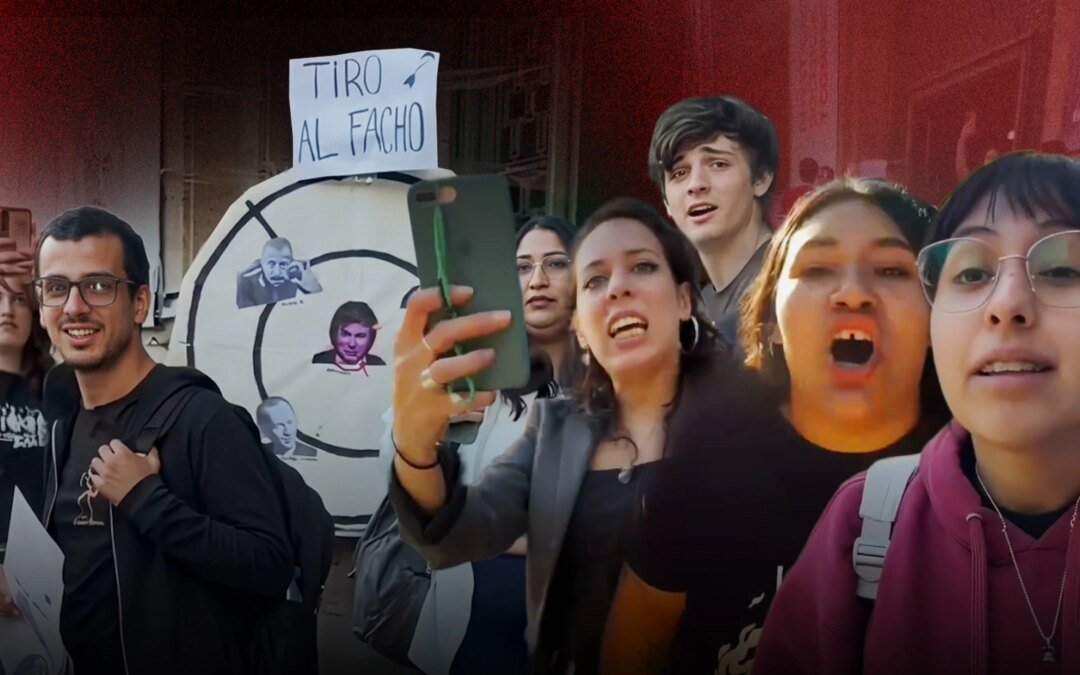 polemica-en-medicina:-usaron-la-cara-de-milei-como-blanco-y-agredieron-a-un-docente