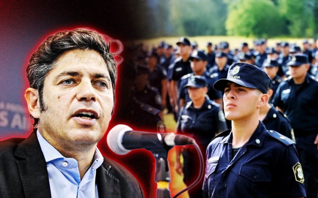 “¡paguen-el-aumento!”:-abuchearon-a-kicillof-en-un-acto-de-la-policia-bonaerense