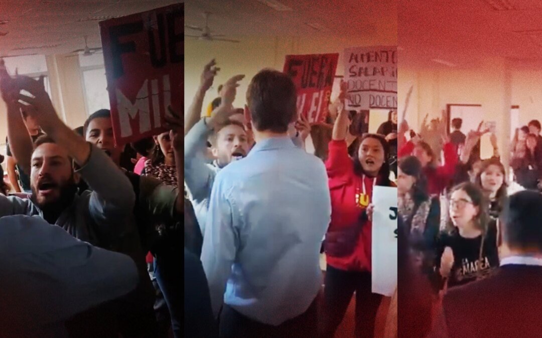 escandalo-en-la-uba:-la-izquierda-agredio-a-un-docente-e-impidio-una-catedra-con-legisladores-de-lla