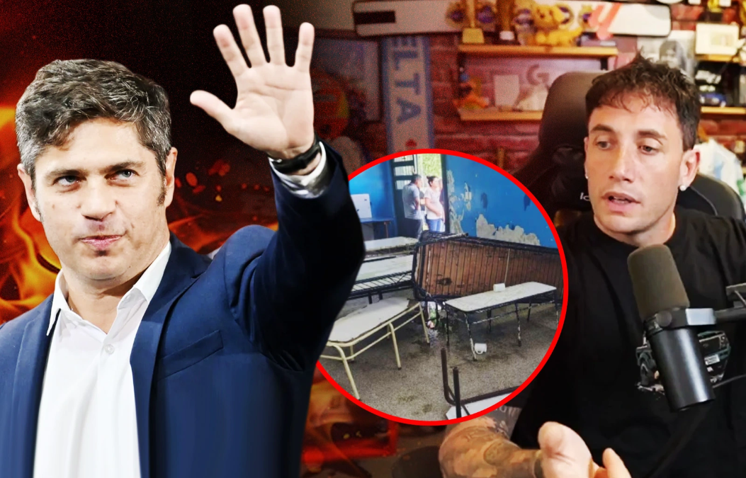 El Momo denunció que el Gobierno de Kicillof le prohibió mostrar el estado de las escuelas bonaerenses