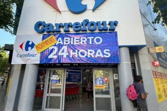 Carrefour abre un comercio 24 horas en San Juan, gracias al boom económico de Javier Milei