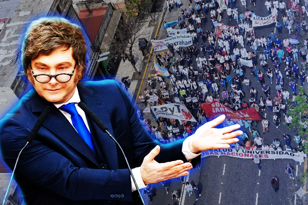 Fracasó la marcha universitaria anti Milei: La participación cayó un 72% respecto a 2024