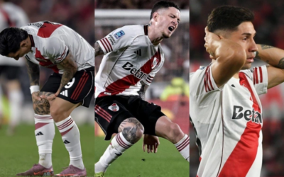 Malas noticias para River: se confirmaron las lesiones de Sebastián Driussi, Aníbal Moreno y Gonzalo Montiel