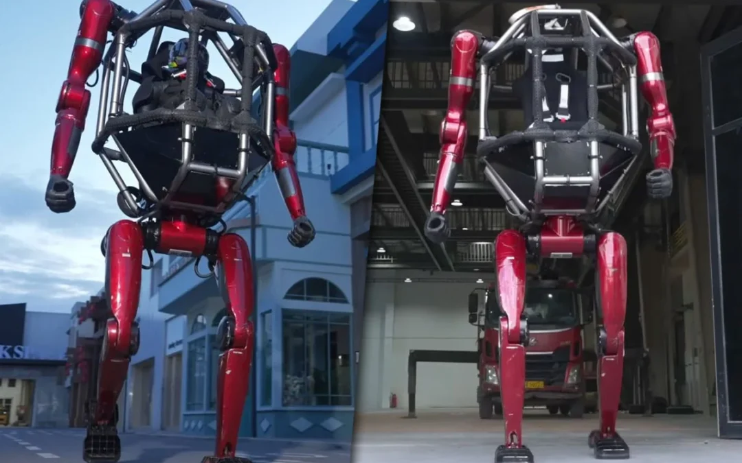China presentó un robot humanoide gigante que cambia de forma