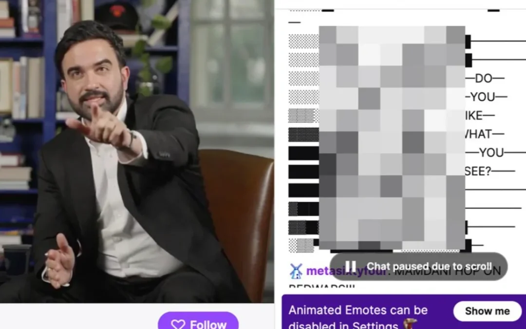 Zohran Mamdani sufrió una humillante trolleada en Twitch durante una transmisión oficial