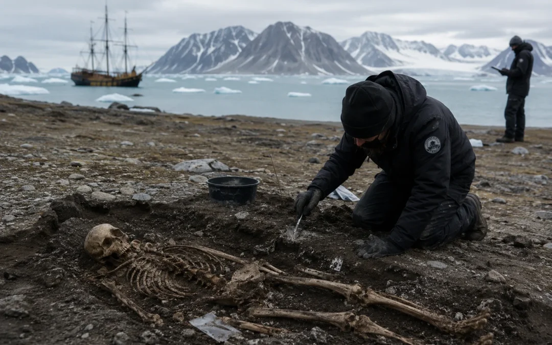 hallan-restos-de-20-balleneros-en-noruega:-el-deshielo-expone-un-cementerio-del-artico