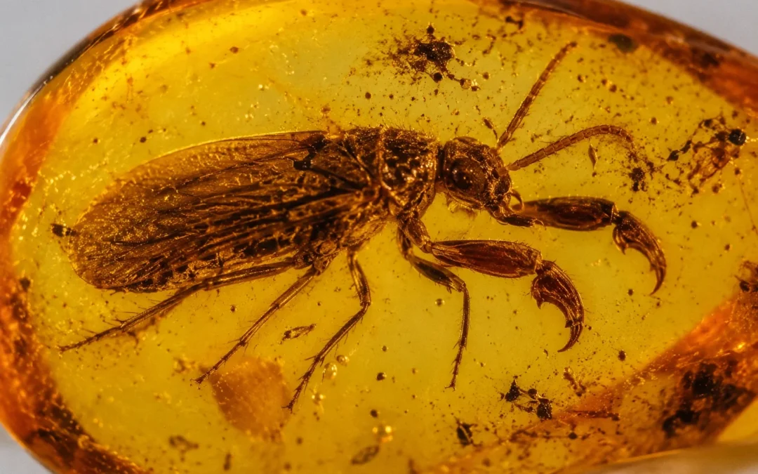 un-insecto-de-100-millones-de-anos-tenia-pinzas-similares-a-las-de-un-cangrejo:-un-fosil-en-ambar-revela-una-rareza