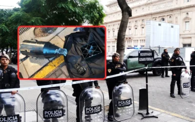 Tiraron una réplica de una bomba en Tribunales con una nota escrita en árabe